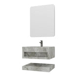 MILANO | Sintered Stone Vanity With Mirror 600x500x250 Model N6029 3 Ctns Set | 142400101275