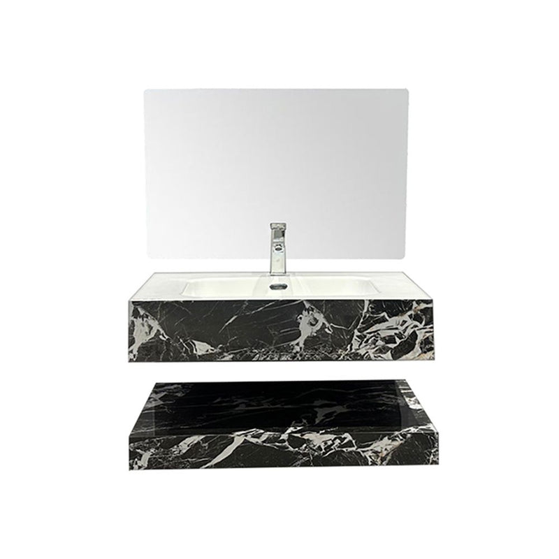 MILANO | Sintered Stone Vanity With Mirror 80x46x20 Model N6036 | 142400101278