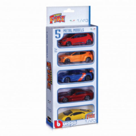 BBURAGO | 1:43 StreetFire 5Pcs Pack | 47530005