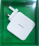 GRENOPLUS | 100w GaN Dual Type C Wall Charger US, UK & EU Plug | 6971196341199