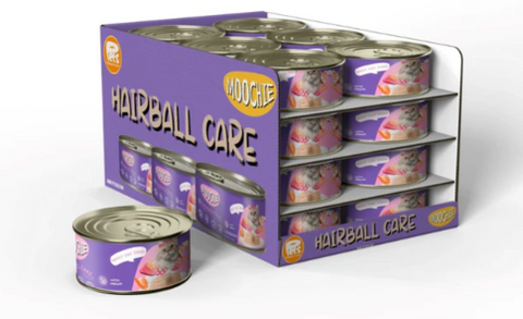 MOOCHIE | With Prawn Pate (Hairball Care) 24X85G. Can | 14661