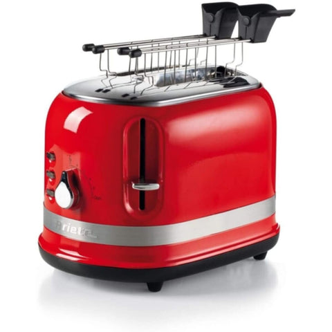 ARIETE | Moderna Range 2 Slices Red Toaster with Pliers 685-815W | 149