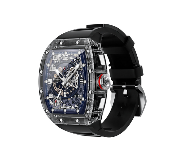 Belking BK-SM10 Crystal Case Waterproof Bluetooth Smart Watch - Black | JPN3160