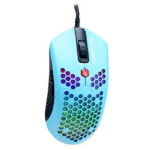 DRAGONWAR | Ultra-Light Honeycomb RGB Gaming Mouse 12000 DPI Blue | ELE-G25-BL