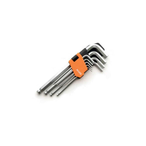 MILANO | Hex Key Ball End 9Pcs Set Long Arm | 150200205051