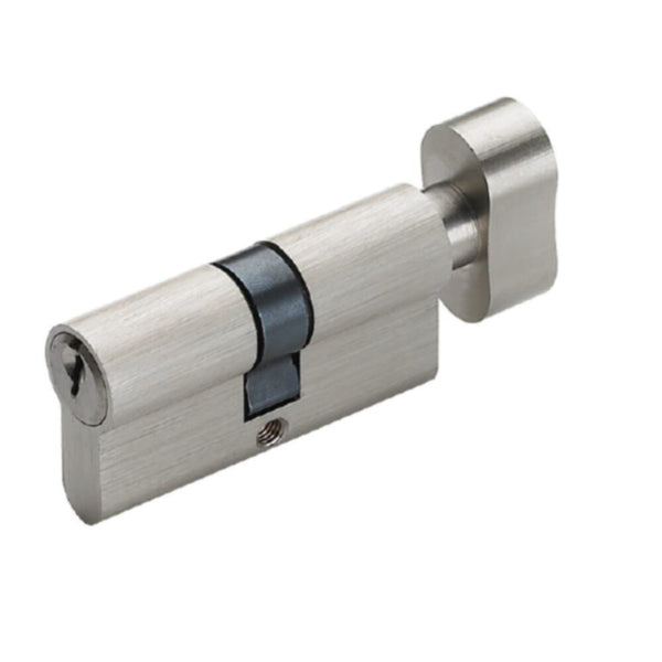 MILANO | Bathroom Brass Cylinder With Knob 70Mm Sn | 150300400200