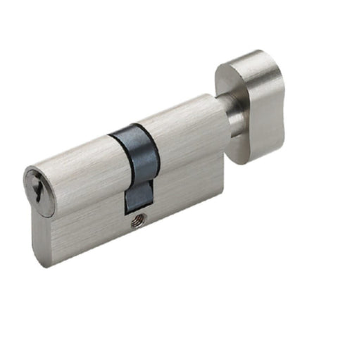 MILANO | Bathroom Brass Cylinder With Knob 70Mm Sn | 150300400200