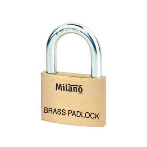 MILANO | Brass Padlock 25Mm Auto-Back Spring With 3 | 150300400270