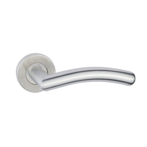 MILANO | Ss 201 Hollow Lever Handle Hp8 19X135X60X50Mm On Rose, Sss | 150901400063