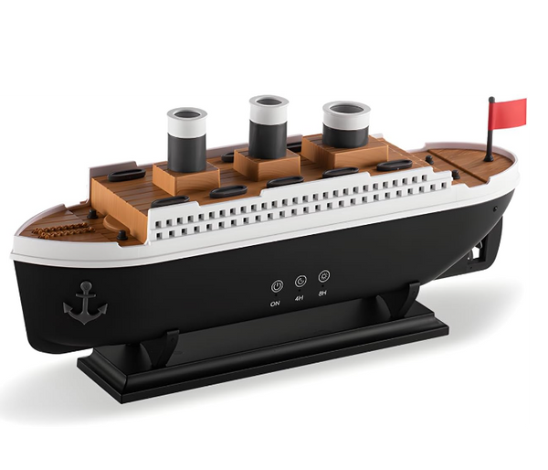 Titanic Ship Model Humidifier 250ml Essential Oil Diffuser Jellyfish Smoke Ring Spray Aroma Diffuser RGB Ultra Sonic Humidifier | JPO1037