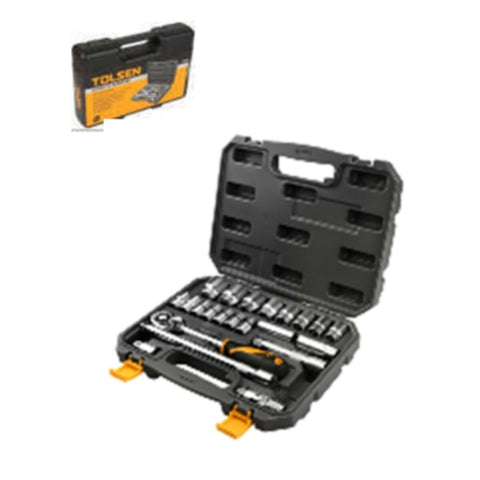 TOLSEN | 22Pcs Industrial Socket Set 1/2