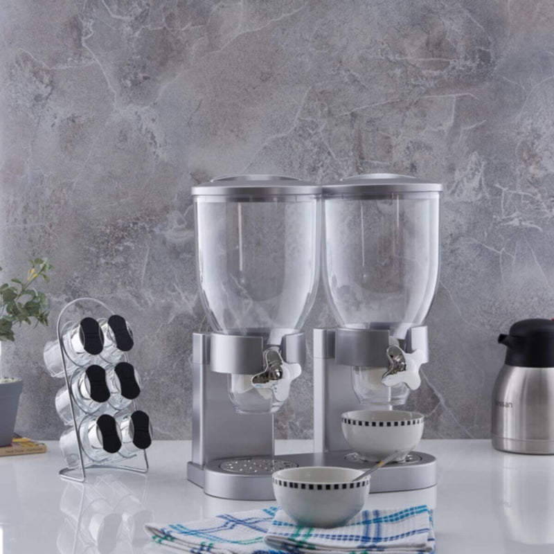 HOMEBOX | Karl 7-Piece Spice Jar Set with Rack | 154723623