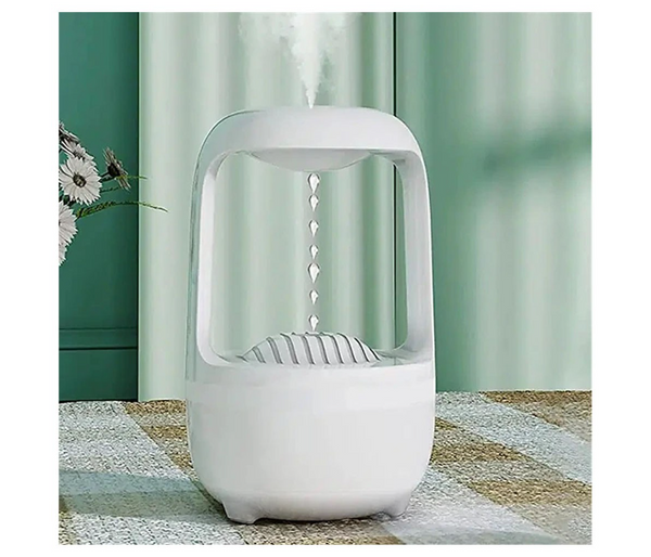 Anti-Gravity Humidifier 500ml Smart Ultrasonic Cool Mist Humidifier With Light 2 Modes for Home Office Energy Saving White | JPO6422