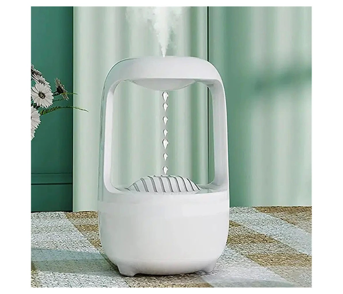 Anti-Gravity Humidifier 500ml Smart Ultrasonic Cool Mist Humidifier With Light 2 Modes for Home Office Energy Saving White | JPO6422