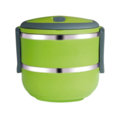 ROYALFORD | Double Layer Lunch Box Assorted Colors - Leak-Proof & Airtight Lid Food Storage Container, High-Quality | RF4673