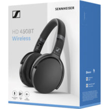 SENNHEISER | HD 450BT Noise-Canceling Wireless Over-Ear Headphones Black | 508386