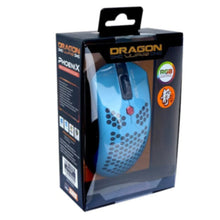 DRAGONWAR | Ultra-Light Honeycomb RGB Gaming Mouse 12000 DPI Blue | ELE-G25-BL