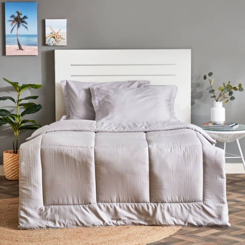 HOMEBOX | Cambridge Checked 3-Piece Twin Comforter Set - 160x220 cm | 160605712