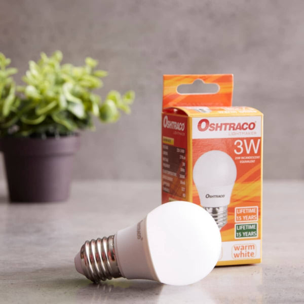 HOMEBOX | Oshtraco 3 Watt E27 Warm White LED Bulb | 160673720