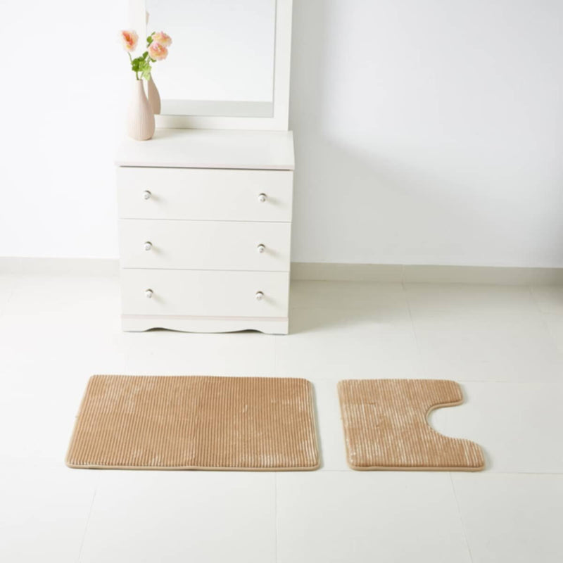 HOMEBOX | Luxot 2-Piece Memory Foam Bath Mat Set | 161726480