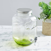 HOMEBOX | Cooler Glass Beverage Dispenser with 4-Piece Mason Jars | 161810608