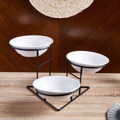 HOMEBOX | Nova 3-Tier Bowl Set - 20x20x6 cm | 162137376