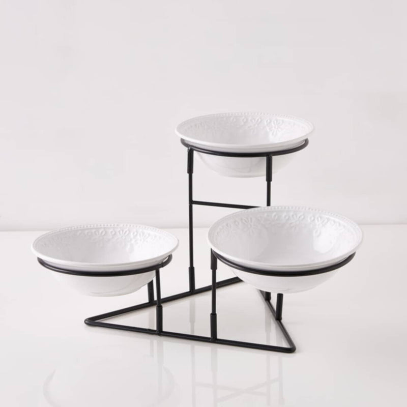 HOMEBOX | Nova 3-Tier Bowl Set - 20x20x6 cm | 162137376