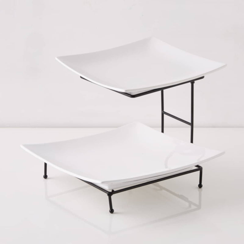 HOMEBOX | Nova 2-Tier 3-Piece Serving Set | 162137377