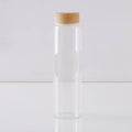 HOMEBOX | Coolers Borosilicate Bottle with Wooden Finish Lid - 1 L | 162459239