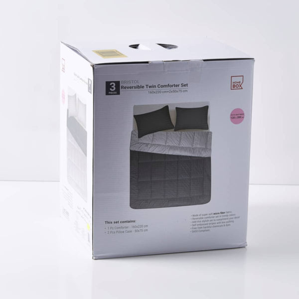 HOMEBOX | Bristol 3-Piece Twin Reversible Comforter Set - 160x220 cm | 162469886