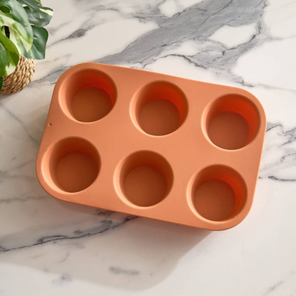 HOMEBOX | Avon Silicone 6-Cup Muffin Pan - 27x18x4 cm | 162805477