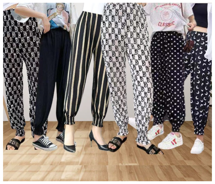 Set of 6 New Style Ladies Loose Stripe Pants | JPL0802