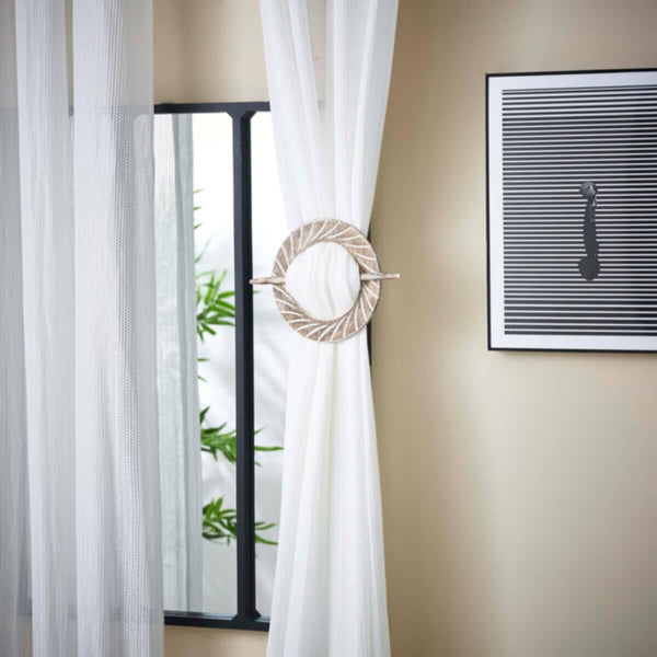 HOMEBOX | Ava Wooden Round Tie Back - 17.5 cm | 163152607