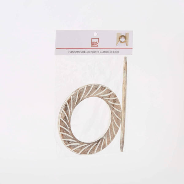 HOMEBOX | Ava Wooden Round Tie Back - 17.5 cm | 163152607