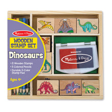 MELISSA & DOUG | Wooden Stamp Set - Dinosaurs 4+ years | 46001633