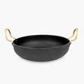 HOMEBOX | Ferric Wrought Iron Flat Bottom Wok - 24 cm | 163909392