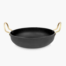 HOMEBOX | Ferric Wrought Iron Flat Bottom Wok - 24 cm | 163909392