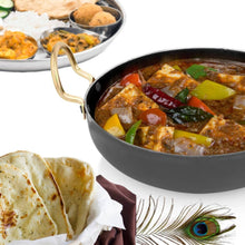 HOMEBOX | Ferric Wrought Iron Flat Bottom Wok - 24 cm | 163909392