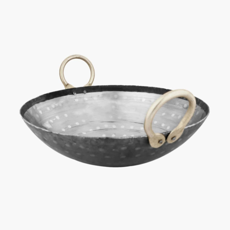 HOMEBOX | Ferric Wrought Iron Wok - 30 cm | 163909393