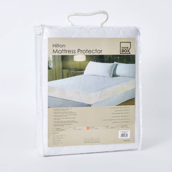 HOMEBOX | Hilton Microfiber Queen Mattress Protector - 150x200 cm | 164323480