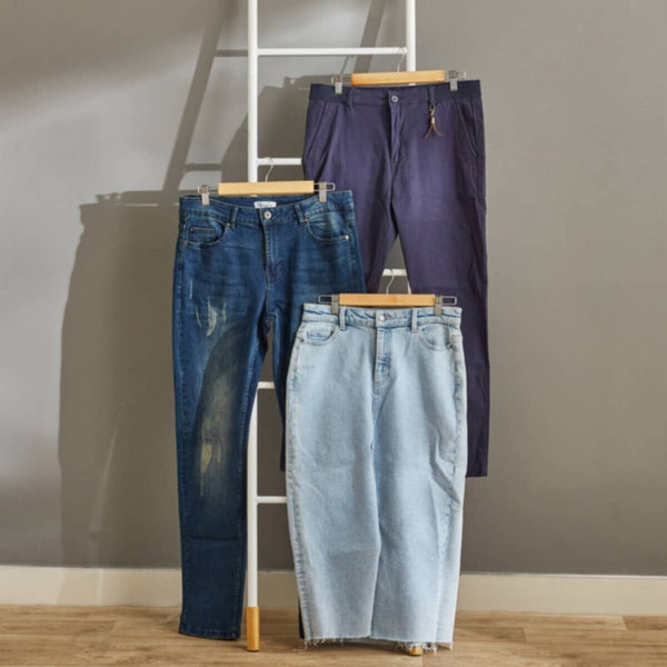 HOMEBOX | Forest 3-Piece Wooden Trouser Hanger Set - 33x12x2.8 cm | 164762519