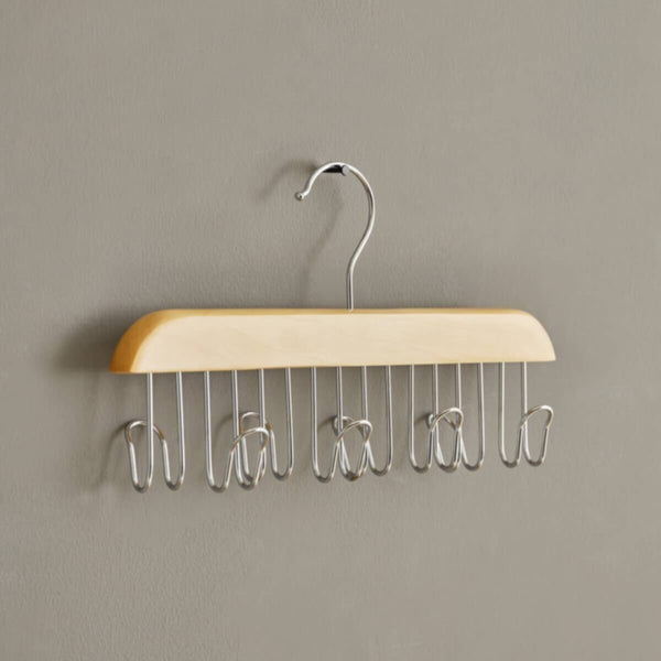 HOMEBOX | Forest 8-Hooks Belt and Tie Wooden Hanger | 164762520