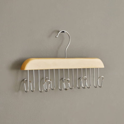 HOMEBOX | Forest 8-Hooks Belt and Tie Wooden Hanger | 164762520
