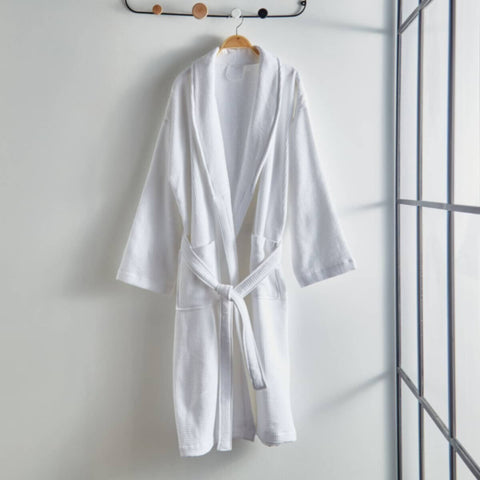HOMEBOX | Luxe Waffle Terry Cotton Bathrobe - Large | 165311887