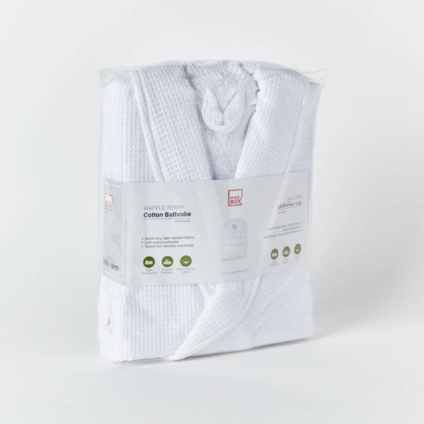 HOMEBOX | Luxe Waffle Terry Cotton Bathrobe - Large | 165311887