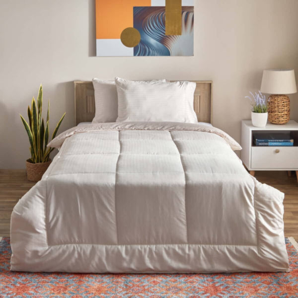 HOMEBOX | Bristol 3-Piece Twin Microfibre Reversible Comforter Set - 160x220 cm | 165312526