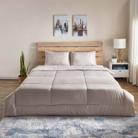 HOMEBOX | Bristol 3-Piece King Microfibre Reversible Comforter Set - 220x240 cm | 165312528