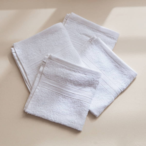 HOMEBOX | Essential Carded 4-Piece Face Towel Set - 30x30 cm | 165409190