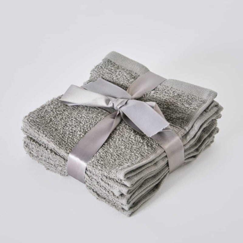 HOMEBOX | Essential Carded 4-Piece Face Towel Set - 30x30 cm | 165409194