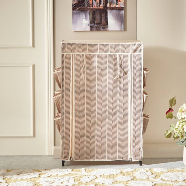 HOMEBOX | Ebase 5-Tier Shoe Rack Organizer with Cover | 165459378